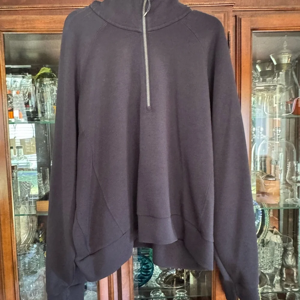 SPANX Airessentials Navy Half-Zip sweatshirt - 3x - Picture 2 of 5